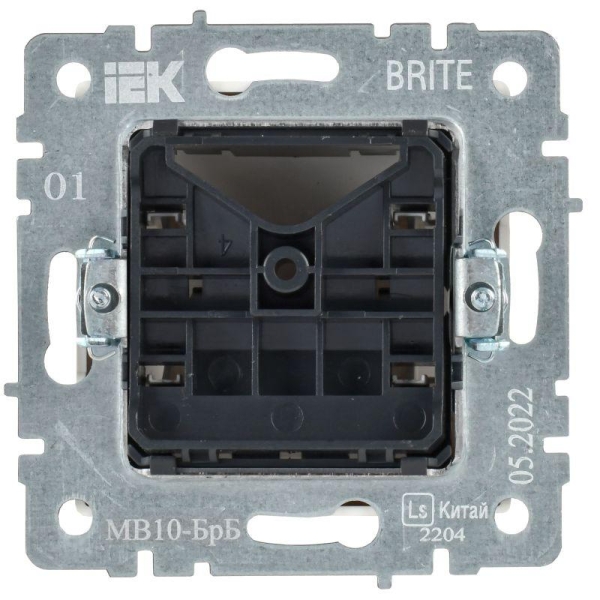 Вывод кабеля BRITE МВ10-БрБ механизм бел. IEK BR-VK10-0-K01 Вывод кабеля BRITE МВ10-БрБ механизм бел. IEK BR-VK10-0-K01