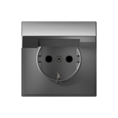 Розетка ArtGallery 16А IP20 с заземл. защ. шторки с крышкой механизм сталь SE GAL000946 Розетка ArtGallery 16А IP20 с заземл. защ. шторки с крышкой механизм сталь SE GAL000946