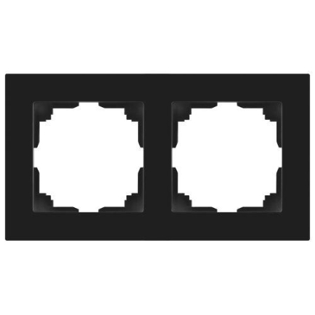 Рамка 2-м СП Accent 6-502-05 антрацит Intro Б0063760