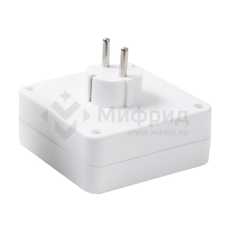 Разветвитель 4-м с заземл. 16А 3500Вт 250В квадрат бел. DОМТОК 2661