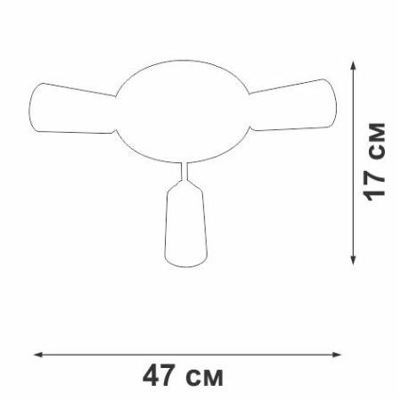 Люстра 3xE27 макс. 40Вт Vitaluce V3762-0/3PL Люстра 3xE27 макс. 40Вт Vitaluce V3762-0/3PL