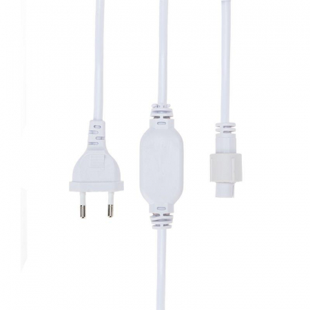 Комплект подключения для гирлянд с постоян. свечением 230В/4А цвет провода бел. IP65 Neon-Night 303-500-1