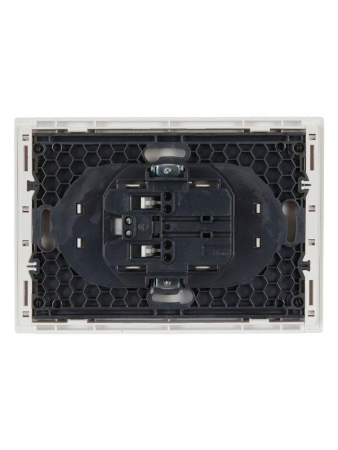 Розетка 2-м СП FORTE&PIANO FP226 10А без заземл. без защ. шторок безвинт. крепл. бел. IEK FP-R20-10-1-K01