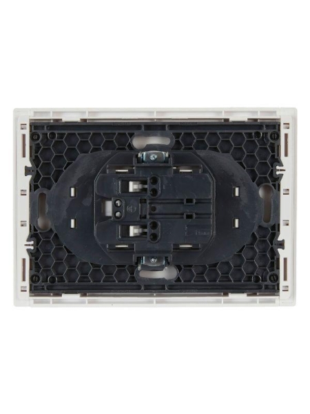 Розетка 2-м СП FORTE&PIANO FP226 10А без заземл. без защ. шторок безвинт. крепл. бел. IEK FP-R20-10-1-K01