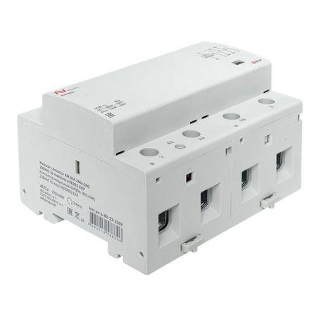 Контактор модульный КМ 80А 2NO+2NC 230В AC (6 мод.) AVERES EKF km-av-6-80-22-230V Контактор модульный КМ 80А 2NO+2NC 230В AC (6 мод.) AVERES EKF km-av-6-80-22-230V