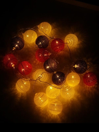 Гирлянда "Шарики" 2.85м ILD-20WW-CSH 20 тепл. бел. светодиодов для помещений SHLights 4690601047304 Гирлянда "Шарики" 2.85м ILD-20WW-CSH 20 тепл. бел. светодиодов для помещений SHLights 4690601047304