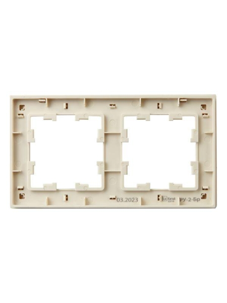Рамка 2-м BRITE РУ-2-Бр беж. рифленый IEK BR-M22-51-K10 Рамка 2-м BRITE РУ-2-Бр беж. рифленый IEK BR-M22-51-K10