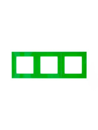 Рамка Levit 3п зел./дым. черн. ABB 2CHH015030A6067