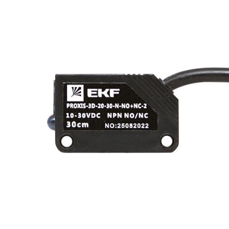 Датчик оптический бесконтактный EKF PROXIS-3D-20-30-N-NO+NC-2 Датчик оптический бесконтактный EKF PROXIS-3D-20-30-N-NO+NC-2