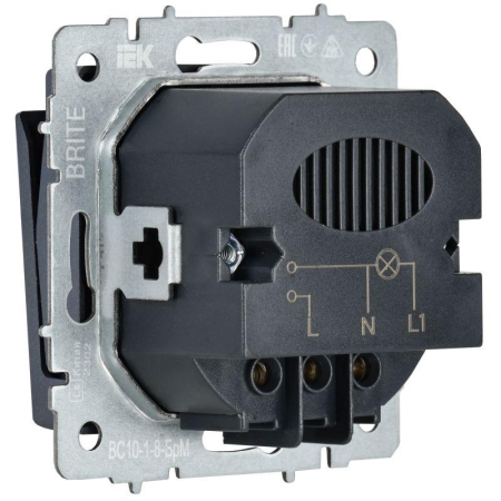 Выключатель карточный BRITE 30А ВС10-1-8-БрМ механизм маренго IEK BR-V11-0-10-K35