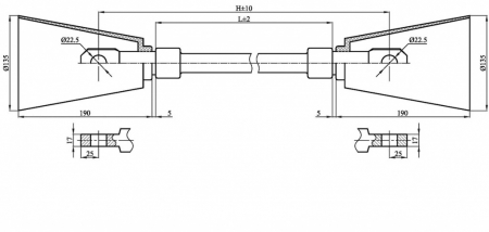 НСПК на напряжение 3 и 25 кВ и нагрузку 120 кН