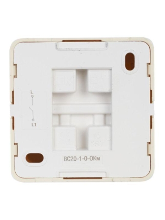 Выключатель 1-кл. ОП Октава 10А IP20 ВС20-1-0-ОКм крем. GENERICA EVO10-K33-10-DC