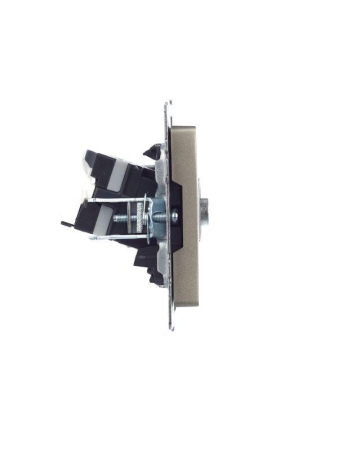 Розетка компьютерная + телевизионная 2-м Brite РТВ/РК12-БрШ RJ45 кат.5E + TV механизм шампань IEK BR-AK20-1-K37 Розетка компьютерная + телевизионная 2-м Brite РТВ/РК12-БрШ RJ45 кат.5E + TV механизм шампань IEK BR-AK20-1-K37