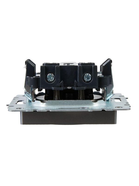 Розетка 1-м СП BRITE РС10-1-0-БрС 10А без заземл. без защ. шторок механизм сталь IEK BR-R10-10-K46 Розетка 1-м СП BRITE РС10-1-0-БрС 10А без заземл. без защ. шторок механизм сталь IEK BR-R10-10-K46