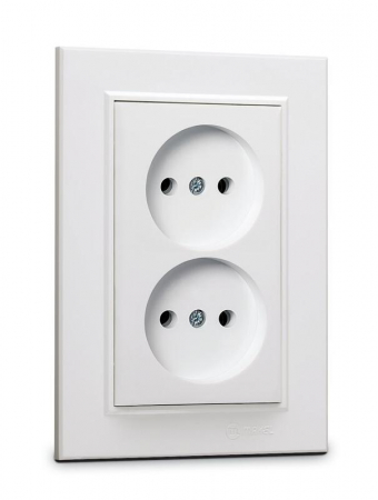 Розетка 2-я б/з СП Karea 16А IP20 бел. Makel 56001017 Розетка 2-я б/з СП Karea 16А IP20 бел. Makel 56001017
