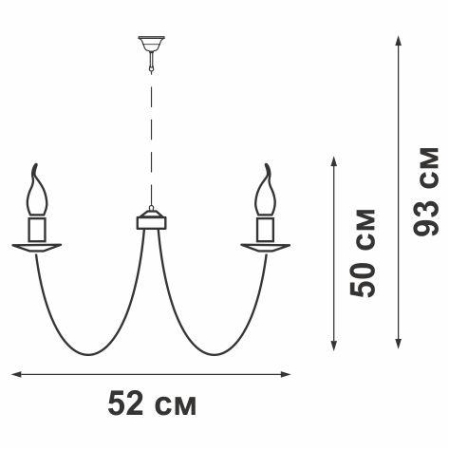 Люстра 5х14 макс. 60Вт Vitaluce V1398/5 Люстра 5х14 макс. 60Вт Vitaluce V1398/5