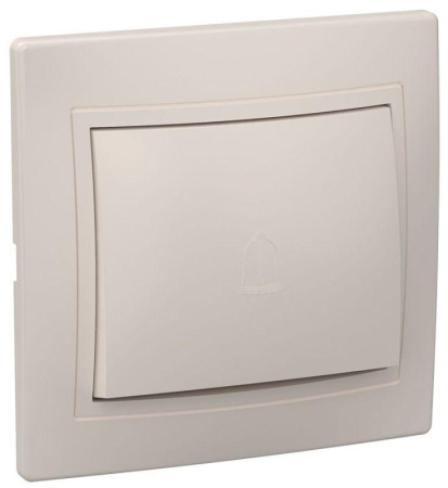 Переключатель проходной 1-кл. СП Кварта 10А IP20 ВСп10-1-0-ККм крем. GENERICA EVK12-K33-10-DM