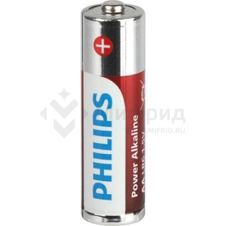 Элемент питания алкалиновый AA/LR6 1.5В Power (блист.20шт) LR6P20BX/51 Philips Б0064673