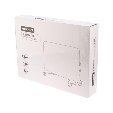 Конвектор электрический с механическим термостатом 1.5кВт СТИЧ-нагревательный элемент Rexant 60-0094