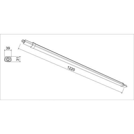 Светильник светодиодный SPP-301-36-6K-M 36Вт 6500К 3780лм IP65 1220х39х31 линейный матов. Эра Б0066942 Светильник светодиодный SPP-301-36-6K-M 36Вт 6500К 3780лм IP65 1220х39х31 линейный матов. Эра Б0066942
