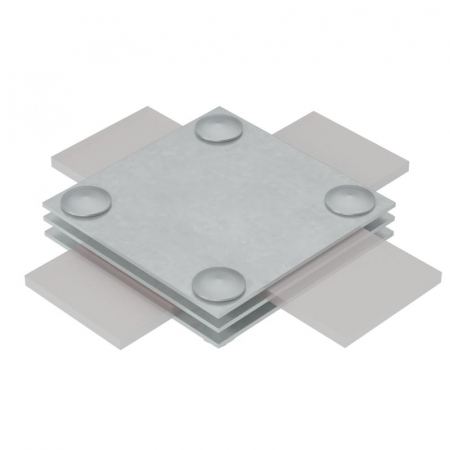 Соединитель крестообразный 3XS-B40 HD для полосы до 40мм с 3 пластинами сталь гор. оцинк. КМ MA0048 Соединитель крестообразный 3XS-B40 HD для полосы до 40мм с 3 пластинами сталь гор. оцинк. КМ MA0048