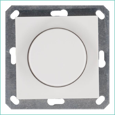 Светорегулятор поворотно-нажимной (диммер) LED 30-400Вт 1gang 2way механизм бел. глянцевый Jasmart G4012W Светорегулятор поворотно-нажимной (диммер) LED 30-400Вт 1gang 2way механизм бел. глянцевый Jasmart G4012W