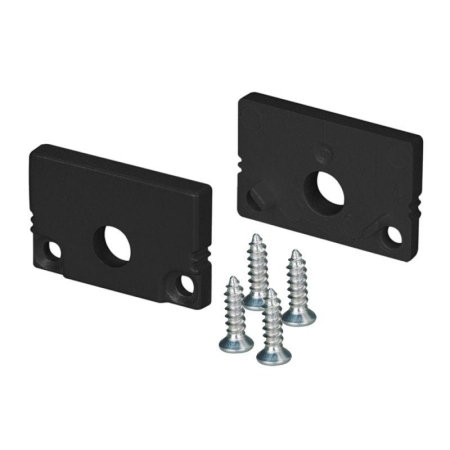 Заглушка SL-SLIM20-H13 BLACK с отверстием пластик Arlight 037513