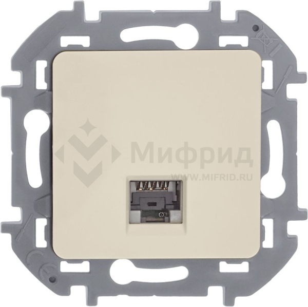 Розетка компьютерная СП Inspiria RJ45 кат.5E UTP IP20 сл. кость IEK 673826