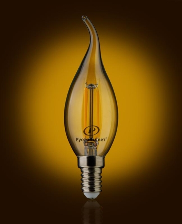 Лампа светодиодная филаментная RS F BXS E14 7W 220-240V 2700К 7Вт 810лм Ra 90 свеча на ветру Русский Свет 15011045087 Лампа светодиодная филаментная RS F BXS E14 7W 220-240V 2700К 7Вт 810лм Ra 90 свеча на ветру Русский Свет 15011045087