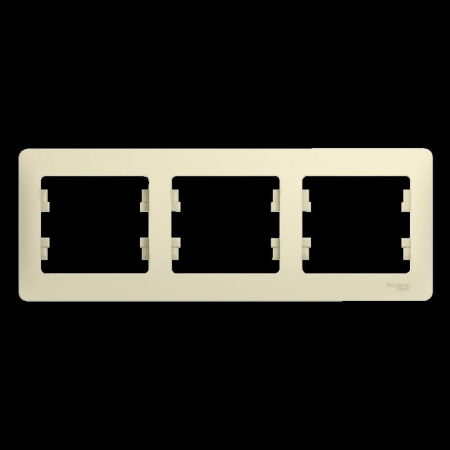 Рамка 3-м Glossa горизонт. беж. SE GSL000203 Рамка 3-м Glossa горизонт. беж. SE GSL000203