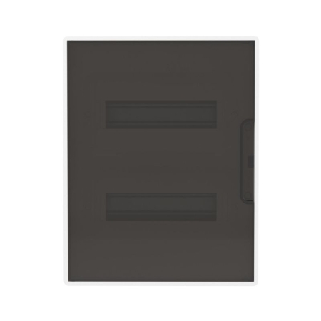 Щиток встраиваемый FRAME 24мод с тонированной дверцей с 4 шинами PEN (2шт на 8 отверст. и 2шт на 6 отверст.) бел. DKC F24B1WD