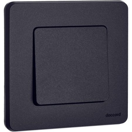 Выключатель кнопочный Inspiria 6А 250В без фиксации НО/НЗ механизм антрацит IEK 673693 Выключатель кнопочный Inspiria 6А 250В без фиксации НО/НЗ механизм антрацит IEK 673693