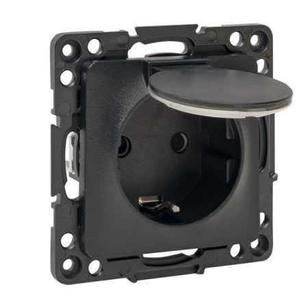 Розетка 1-м СП Стокгольм 16А IP44 с заземл. защ. шторки с крышкой механизм черн. PROxima EKF EZR16-028-10-44 Розетка 1-м СП Стокгольм 16А IP44 с заземл. защ. шторки с крышкой механизм черн. PROxima EKF EZR16-028-10-44