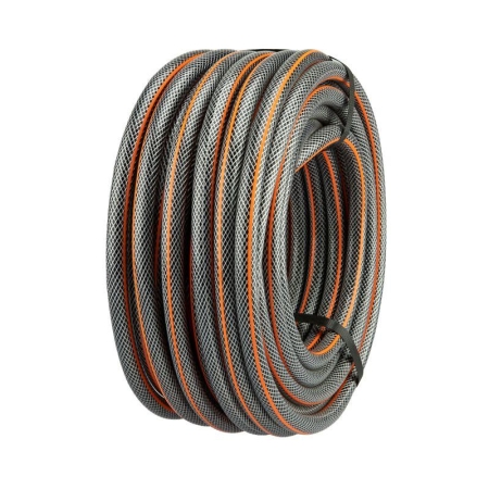 Шланг поливочный ПВХ 3-х слойный армированный 1/2дюйм 25м Стандарт Плюс ЧЕТЫРЕ СЕЗОНА 62-0224-1