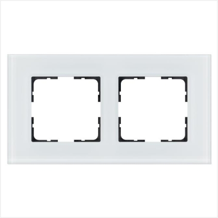 Рамка 2-м G-Glass стекло бел. White Glass Jasmart G1002GW Рамка 2-м G-Glass стекло бел. White Glass Jasmart G1002GW