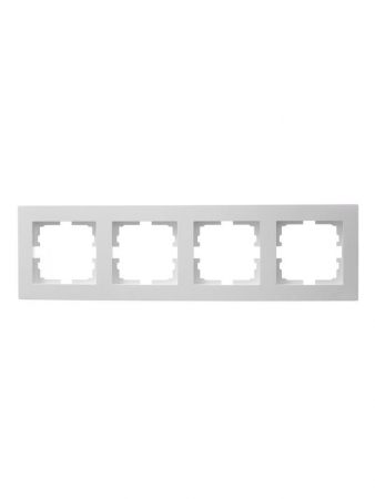Рамка 4-местн. горизонт. VESNA бел. LEZARD 742-0200-149 Рамка 4-местн. горизонт. VESNA бел. LEZARD 742-0200-149