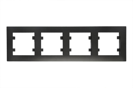 Рамка 4-м Karea RIZZ STAR чер. Makel 88054704 Рамка 4-м Karea RIZZ STAR чер. Makel 88054704