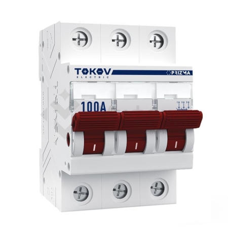 Выключатель нагрузки модульный 3п 100А PRIZMA TOKOV ELECTRIC TKE-PZ60-MDSI-3-100