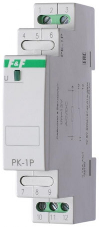 Реле промежуточное PK-1P/Un (монтаж на DIN-рейке 35мм 220В 50Гц 16А перекл.) F&F EA06.001.004 Реле промежуточное PK-1P/Un (монтаж на DIN-рейке 35мм 220В 50Гц 16А перекл.) F&F EA06.001.004