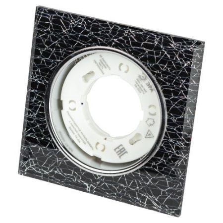 Светильник точечный DK LD50 WH/BK GX53 встраив. со светодиод. подсветкой бел. черн. ЭРА Б0057469