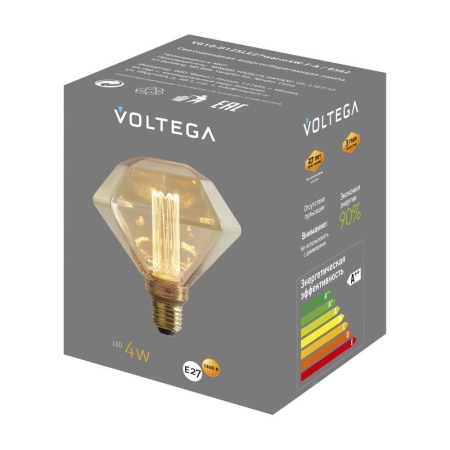 Лампа светодиодная филаментная Loft 271 D125LE 4Вт 1800К E27 Voltega 8562 Лампа светодиодная филаментная Loft 271 D125LE 4Вт 1800К E27 Voltega 8562