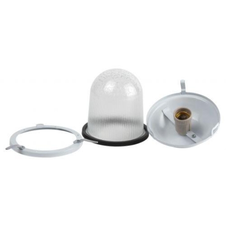 Светильник НСП 41-200-001 Желудь max 200Вт E27 IP54 185х260 без решетки сталь стекло бел. ЭРА Б0052018