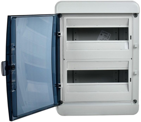 Корпус КМПн-24 TEKFOR IP65 черн. прозр. дверь пластик. IEK TF5-KP72-N-24-65-K03-K02