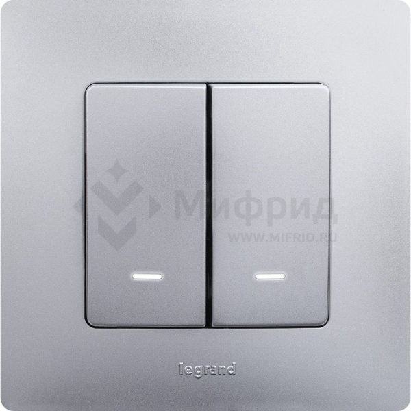 Рамка 1-м СП Etika IP20 алюм. IEK 672551