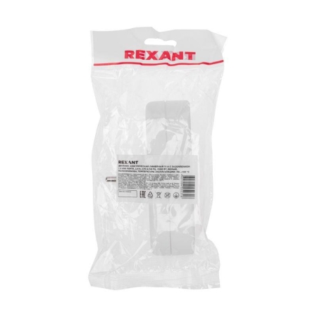 Двойник электрический линейный 16А с/з+2 USB-порта 2.4А бел. Rexant 11-1090 Двойник электрический линейный 16А с/з+2 USB-порта 2.4А бел. Rexant 11-1090