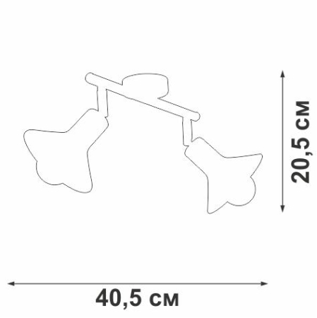 Люстра 2xE27 макс. 40Вт Vitaluce V4807-0/2PL Люстра 2xE27 макс. 40Вт Vitaluce V4807-0/2PL