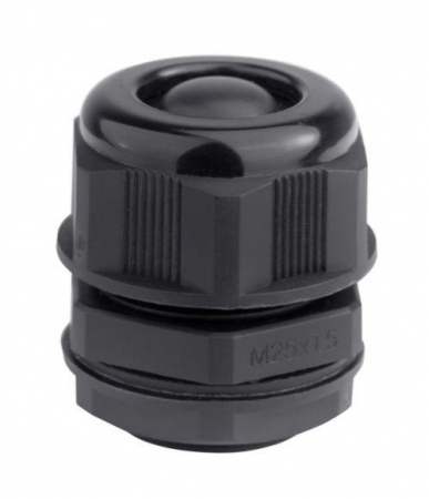 Ввод кабельный M32 с мембраной для кабеля d18-25мм IP68 черн. DKC 53M3225 Ввод кабельный M32 с мембраной для кабеля d18-25мм IP68 черн. DKC 53M3225