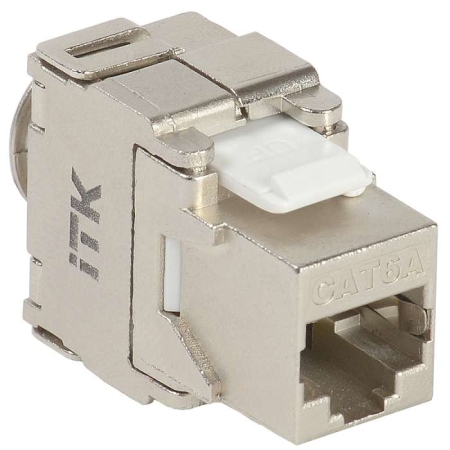 Модуль Keystone Jack кат. 6A FTP IDC Dual верт. заделка ITK CS1-1C6AF-D2 Модуль Keystone Jack кат. 6A FTP IDC Dual верт. заделка ITK CS1-1C6AF-D2