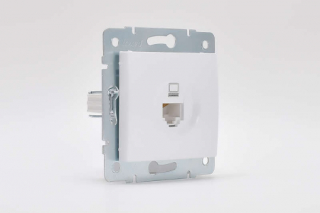 Розетка компьютерная 1-м СП Karina RJ45 механизм бел. LEZARD 707-0288-139 Розетка компьютерная 1-м СП Karina RJ45 механизм бел. LEZARD 707-0288-139