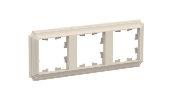 Рамка 3-м AtlasDesign Antique универс. беж. SE ATN100203